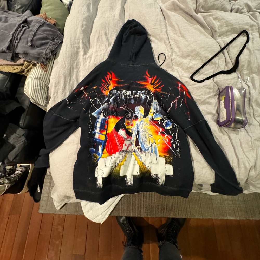 R13 Metallica oversized hoodie in soft japanese material